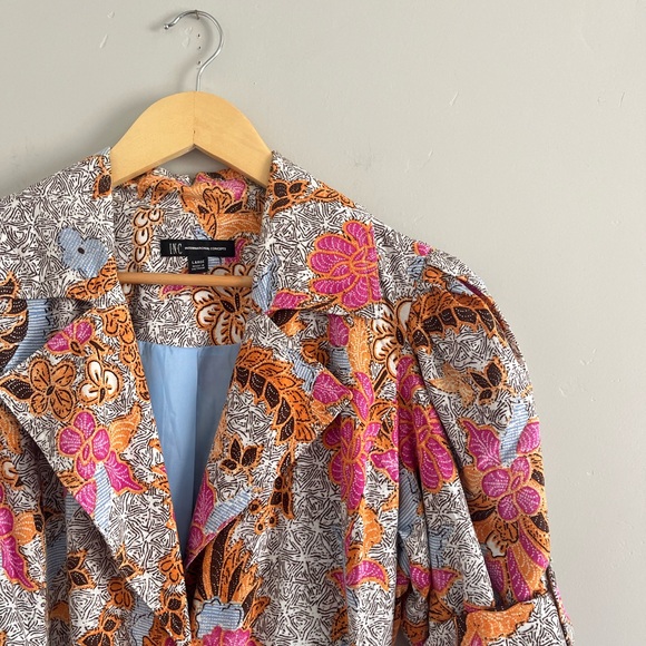 INC International Concepts | Patterned Puff Sleeve MIDI Dress with Tie Waist - Picture 3 of 8